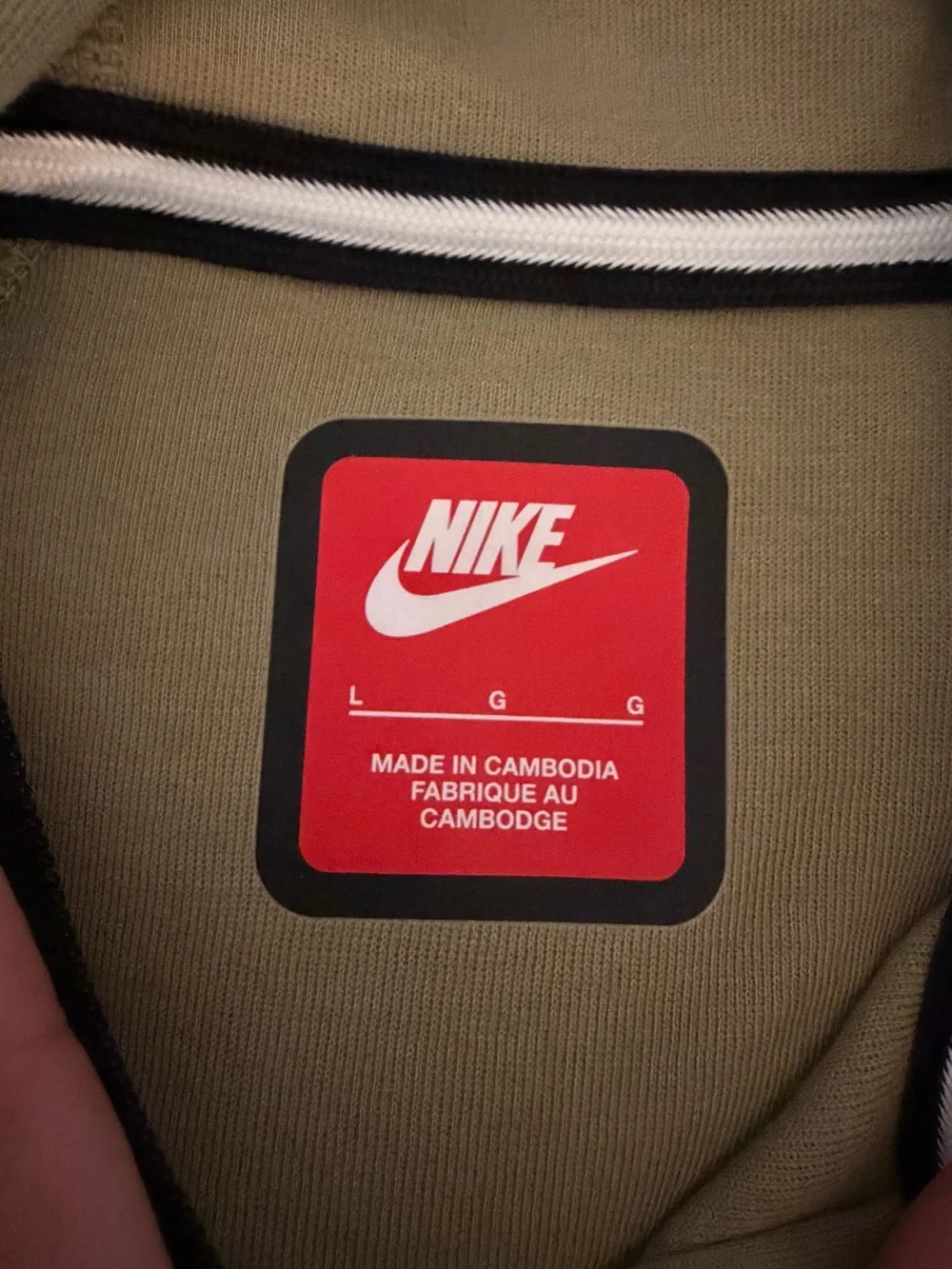 Nike Kids Olive Green Full-Zip Performance Hoodie
